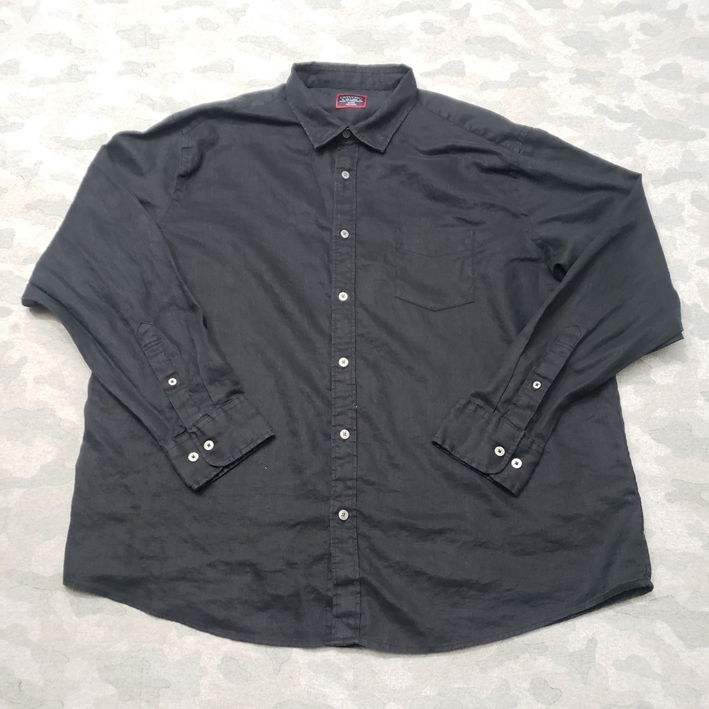 UNTUCKit Shirt Mens 2XL Black Relaxed Fit Long Sleeve Button Up Office Business